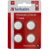 Батарейка Verbatim CR-2032 bat(3B) Lithium 4шт (49533)