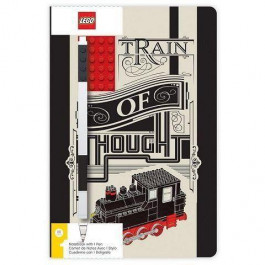 LEGO Блокнот TRAIN OF THOUGHT із гелевою ручкою  4003063-52381