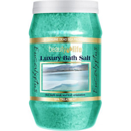 Aroma Dead Sea Сіль Мертвого моря для ваннии  Luxury Bath Salt Екваліпт 1300 г (7290006794659)