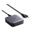Мережевий зарядний пристрій UGREEN CD328 GaN 100W 1xUSB-A 3-USB-C PD3.0 QC4.0 Wall Charger Gray (90928)