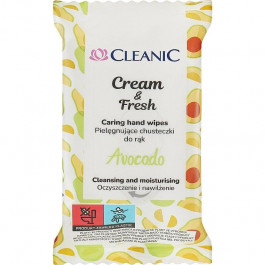 SeSDerma Вологі серветки Cleanic Cream&Fresh з ароматом авокадо, 15 шт.