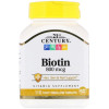 таблетки 21st Century Биотин, , Biotin, 800 мкг, 110 таблеток