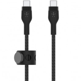 Belkin USB-C to USB-C Braided Silicone 1m Black (CAB011BT1MBK)