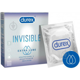 Durex Invisible Extra Lube 3 шт. (5052197057058)