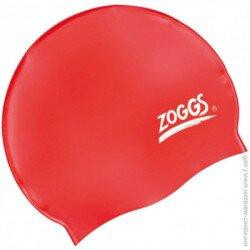 Zoggs Silicone Cap, Red (300774)