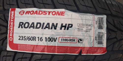 Фото Літні шини Roadstone Roadian H/P SUV (235/60R16 100V) від користувача Вол