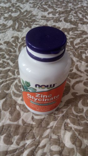 Фото мінерали Now Zinc Glycinate 30 mg 120 caps від користувача Юрий